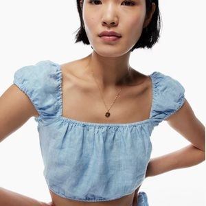 Ethereal Linen Blouse NWT